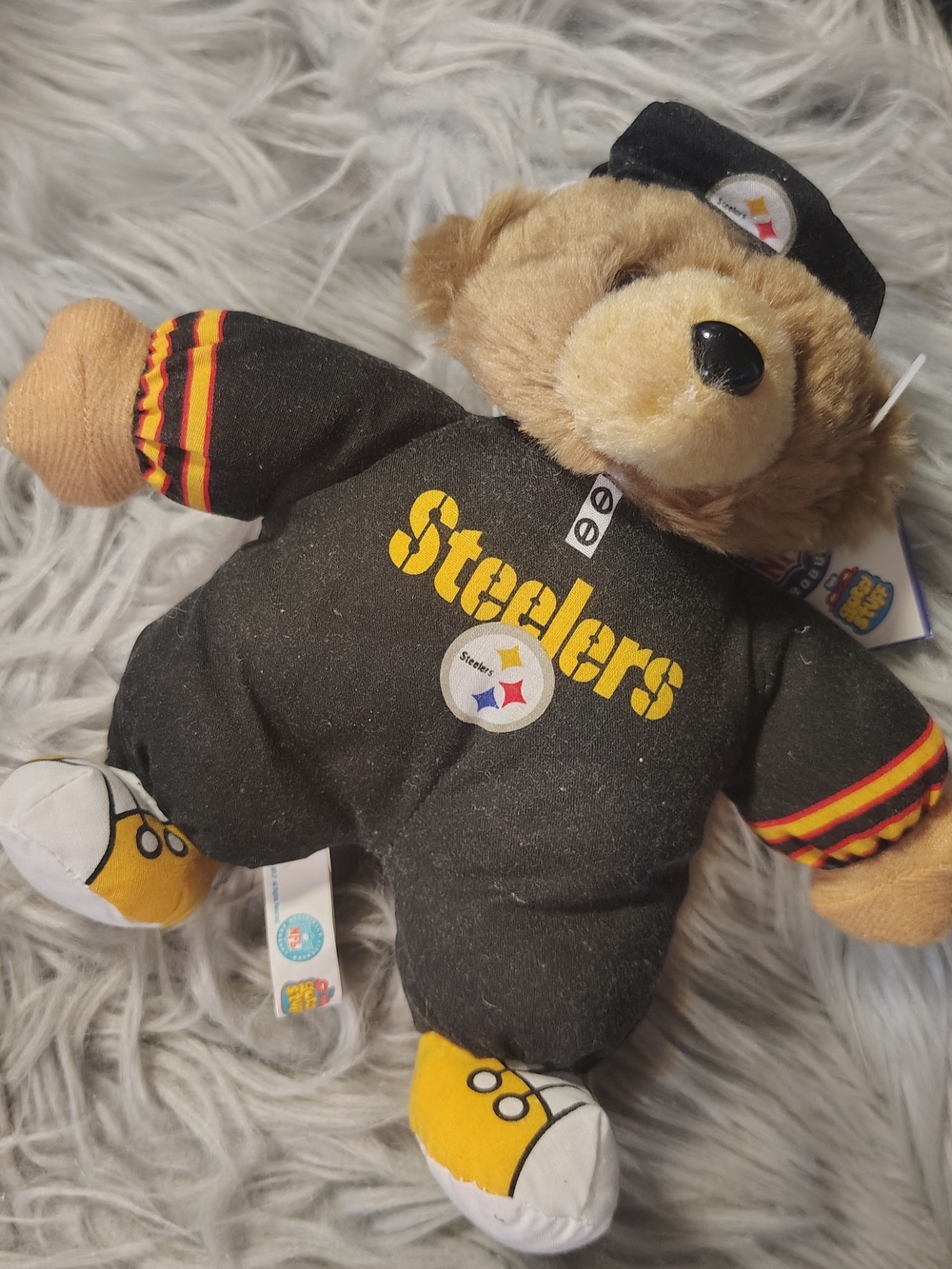 Vintage Good Stuff Plush Pittsburgh Steelers Stuffed Bear Animal Rare
